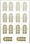 Die Modellbahnwerkstatt 6443 - H0 - Fenstersatz, weiß - Set 4